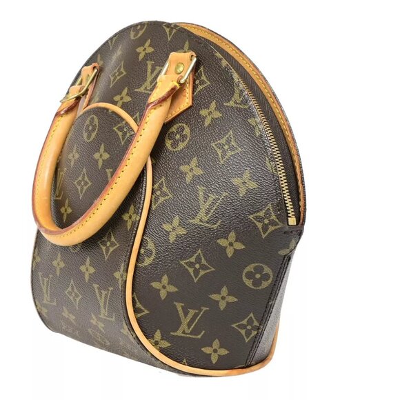 LOUIS VUITTON LV Logo Ellipse PM Hand Bag Monogram Leather Brown M51127 79EB560 - Picture 2 of 16